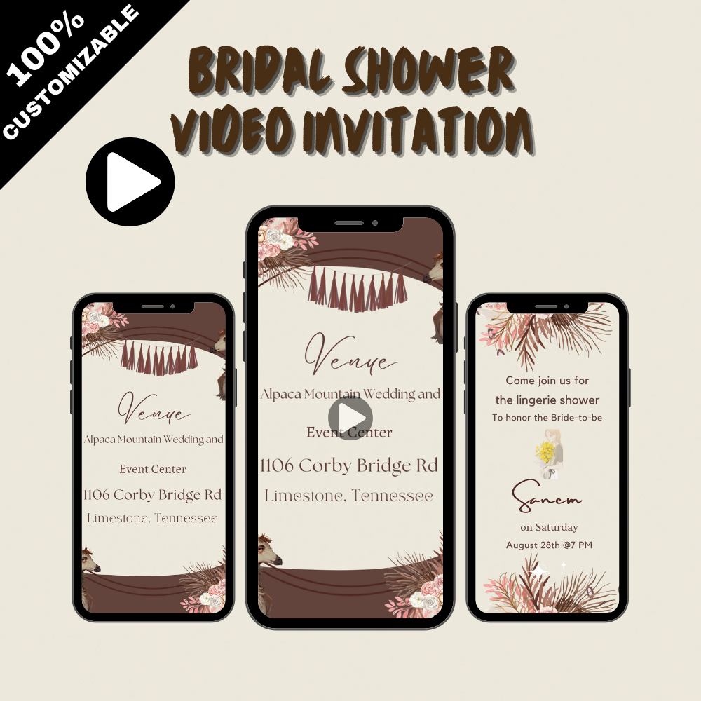 Bridal Shower Video Invitation