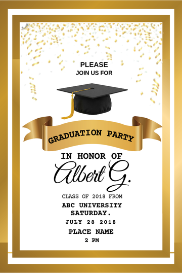 Graduation Card Invitation