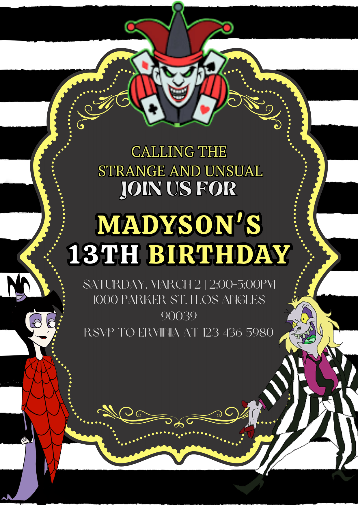 Halloween Card Invitation