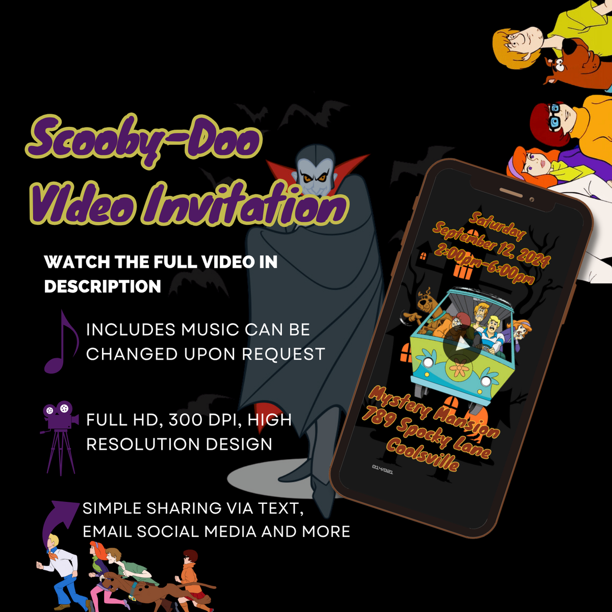 Scooby-Doo Birthday Video Invitation – Animated Mystery Themed Digital Invite