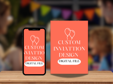 Customize Theme Design Card Invitation - Personalized for Any Party Theme Card invite