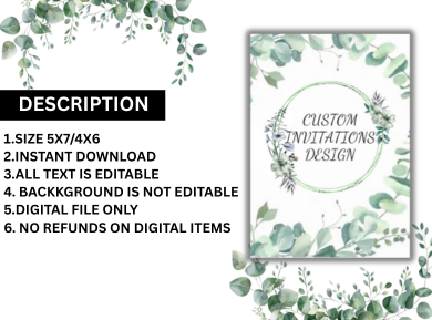 Customize Theme Digital Party Card Invitations - Personalized for Any Theme or Event