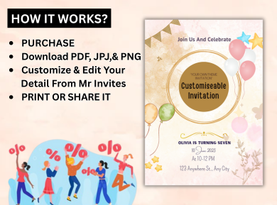 Personalized Theme Digital Card Invitation - Personalized &amp; Unforgettable Designs Theme Invite