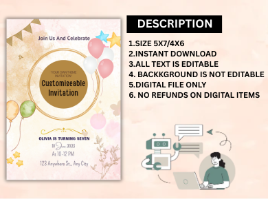 Personalized Theme Digital Card Invitation - Personalized &amp; Unforgettable Designs Theme Invite