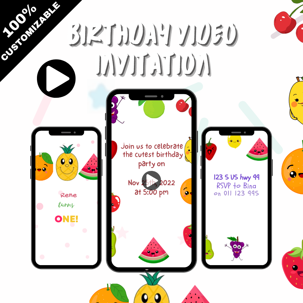 Halloween Beetlejuice Theme Digital Invitation – Spooky Halloween Party Video Invite