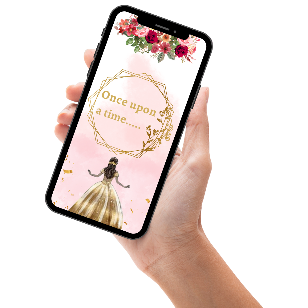 Enchanted Ball Birthday Video Invitation – Magical Princess Party Theme Digital Invites