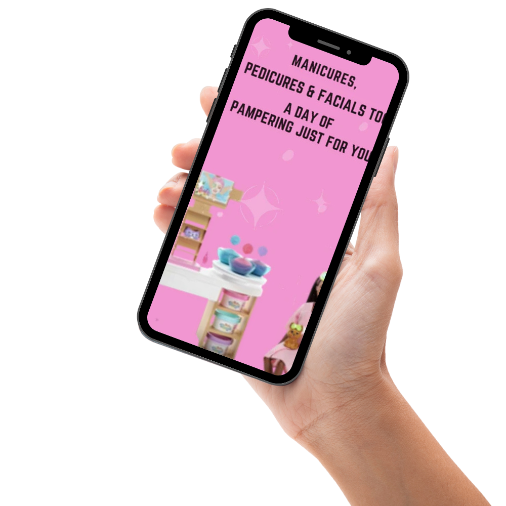 Sparkling Barbie Spa Birthday Video Invitation – Glam Barbie Themed Digital Party Digital Invite