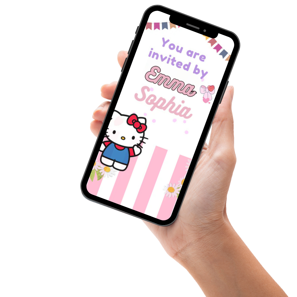 Hello Kitty Themed Birthday Video Invitation – Sweet, Stylish Digital Invite