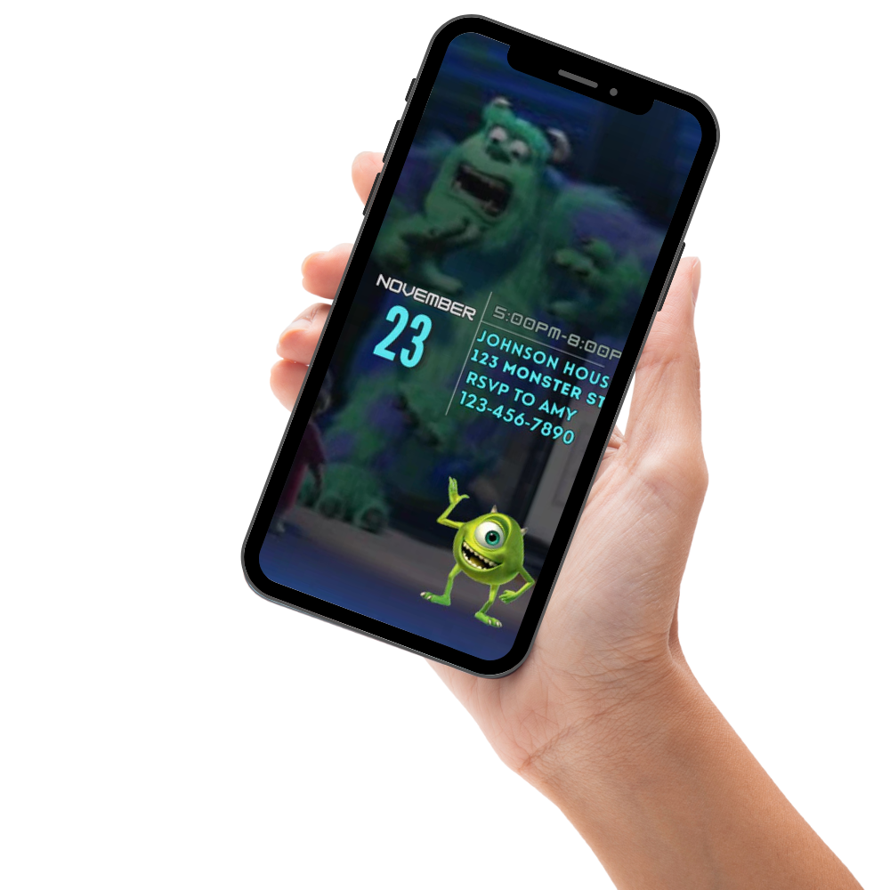 Monsters, Inc. Birthday Video Invitation – Animated Digital Party Invite for Kids