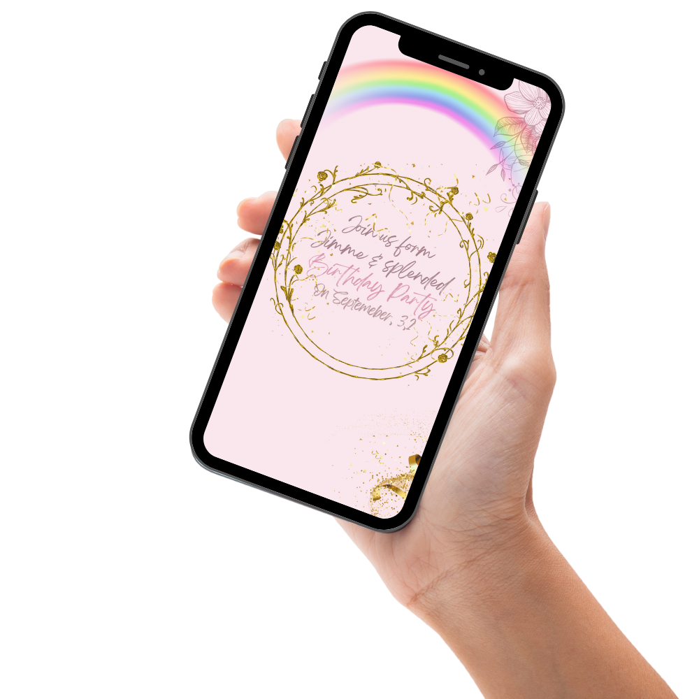 Pink Butterfly Theme Birthday Video Invitation – Whimsical &amp; Sweet Digital Invite