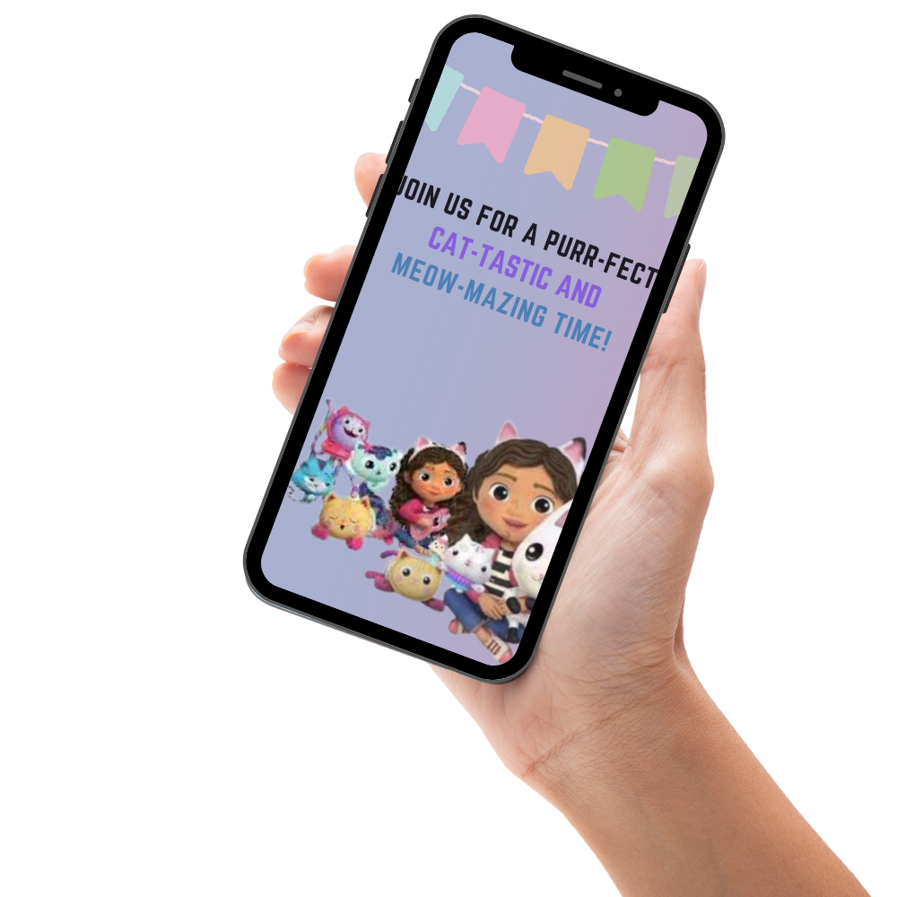 Gabby’s Dollhouse Birthday Video Invitation for Kids - Magical Animated Celebration