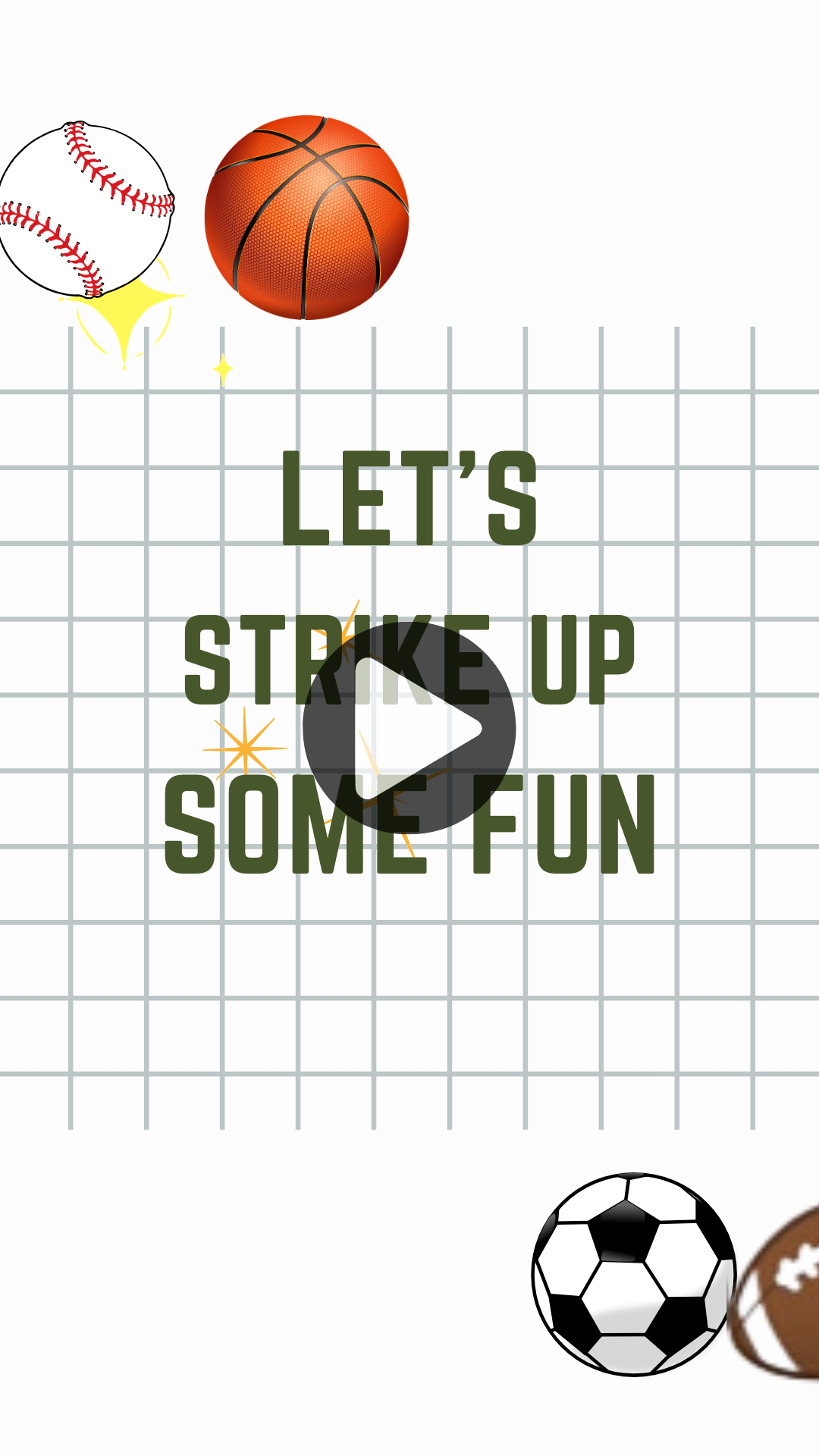 Sports Theme Kids Party Video Invitation – High-Energy Animated Digital Invite