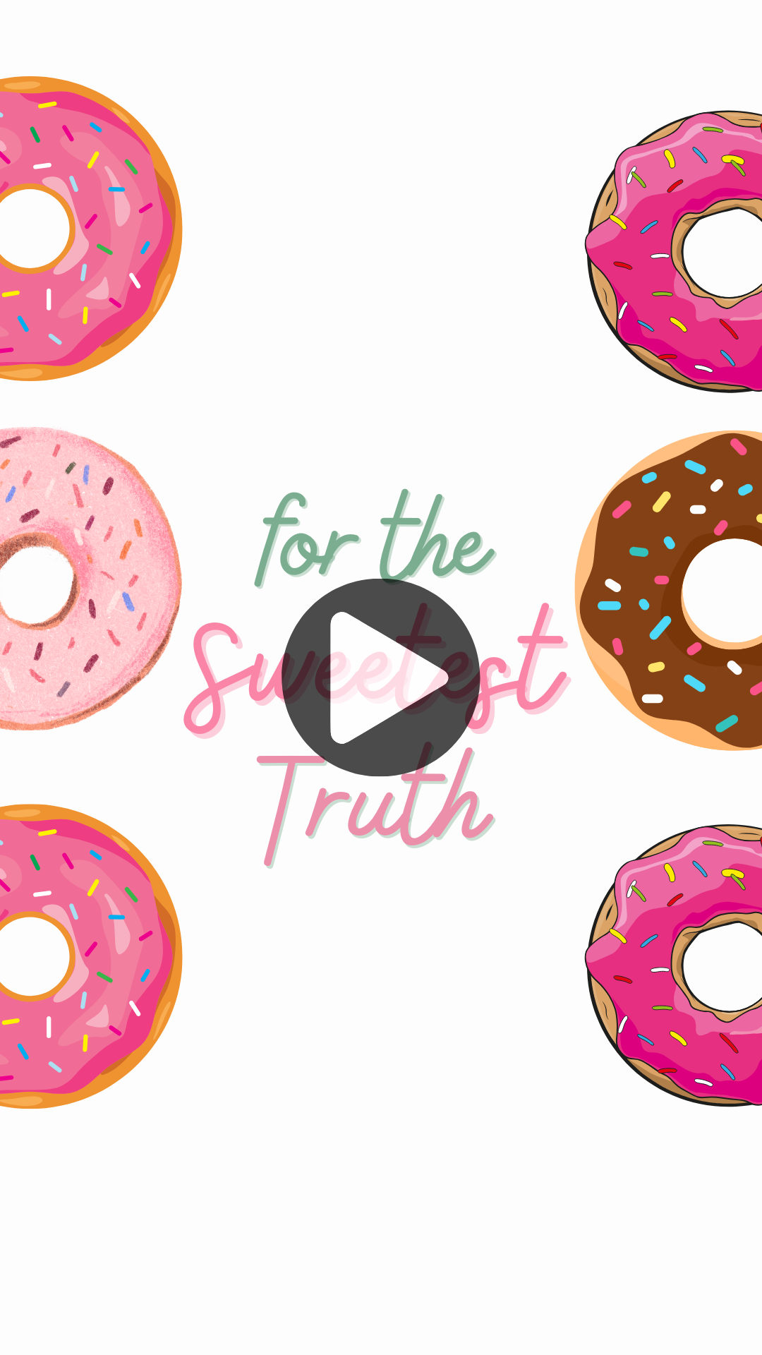 Donut Themed Birthday Video Invitation – Personalized & Fun Digital Party Invite