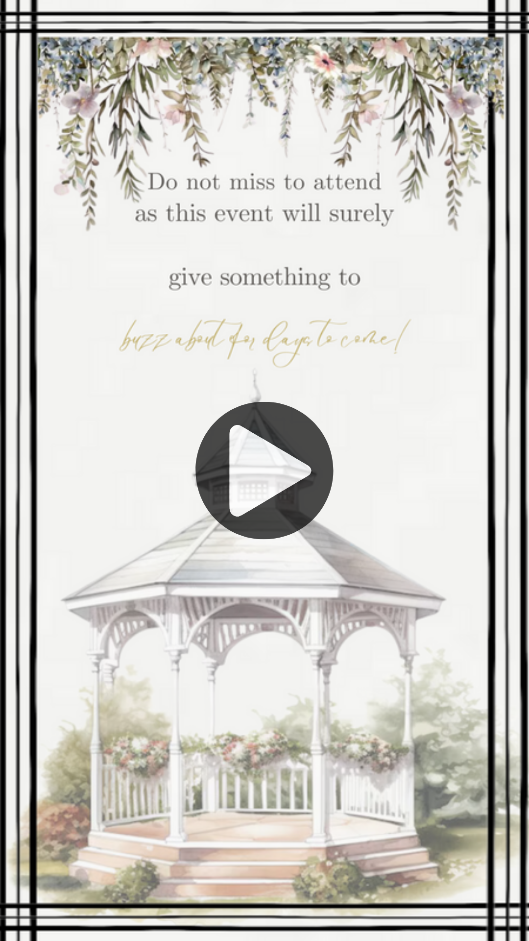 Finest Tea Party of the season Digital invitation - Tea Party Theme Video Invites