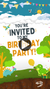 Dinosaur Themed Animated Birthday Invitation - Personalized Prehistoric Party Video invite
