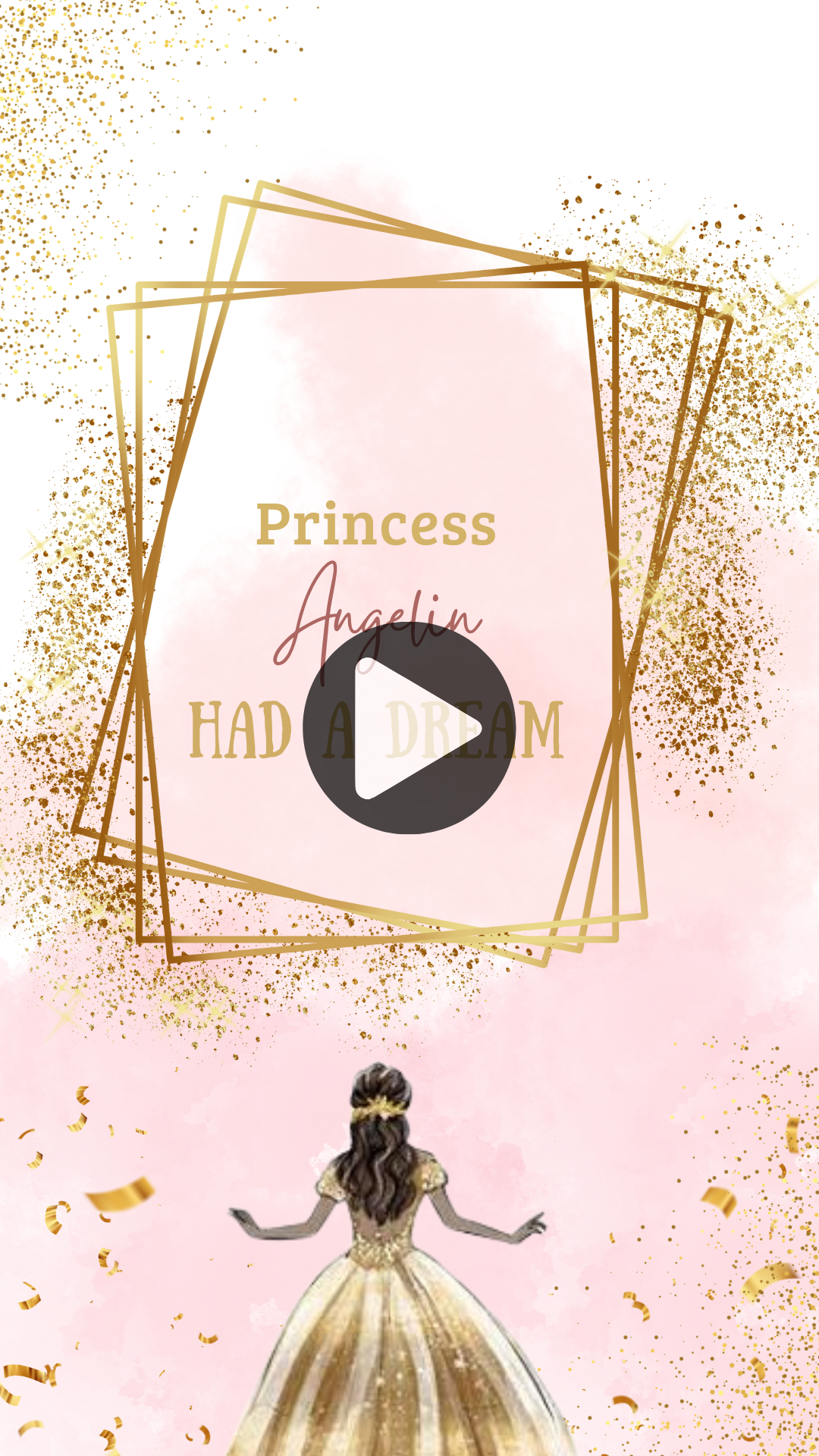 Enchanted Ball Birthday Video Invitation – Magical Princess Party Theme Digital Invites