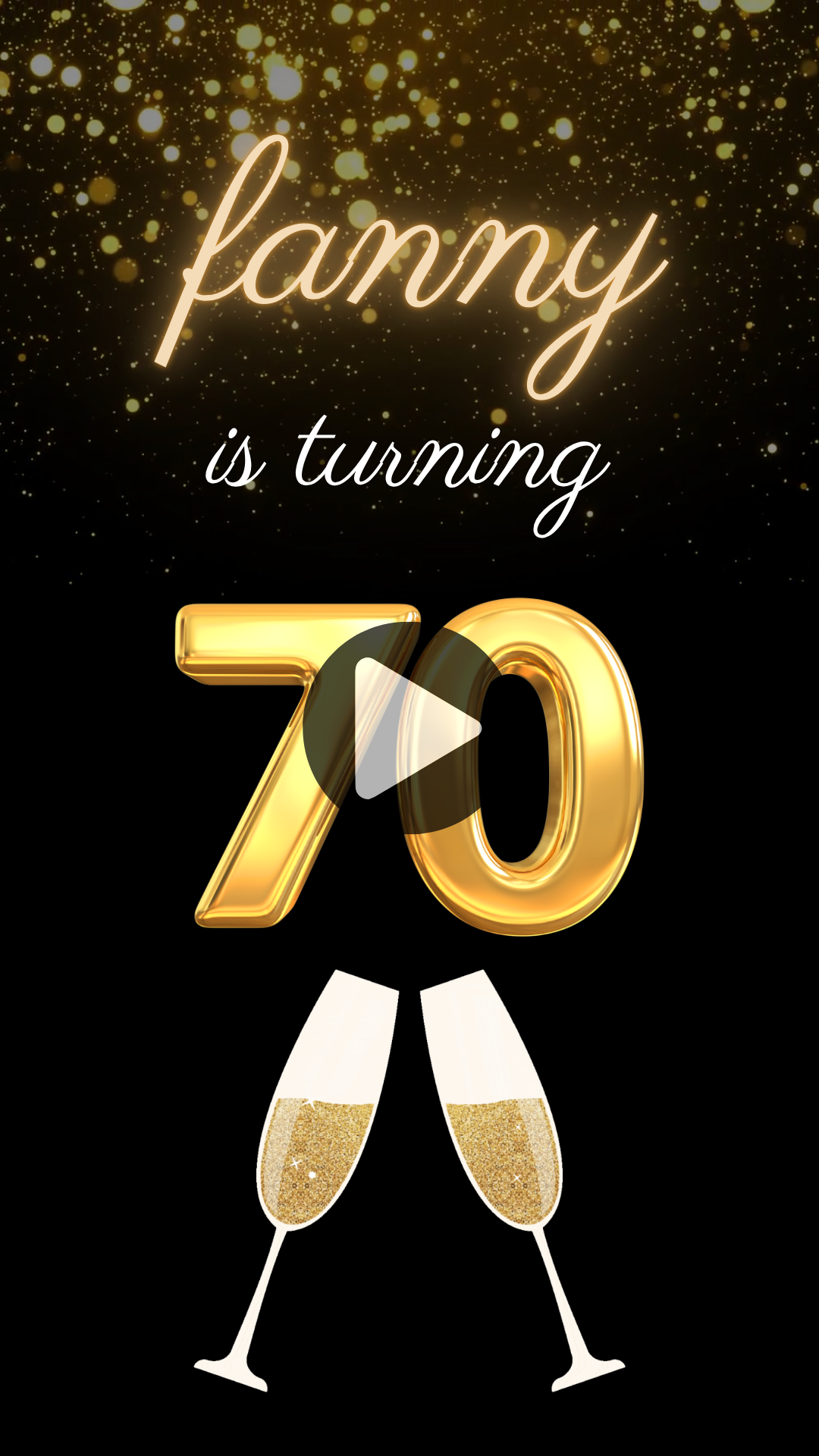 70's Themed Birthday Party Video Invitation – Adult Party Theme Digital Invite