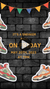 Multi Color Sneaker Ball Birthday Video Invitation - Sneaker Theme Birthday Party Video Invite